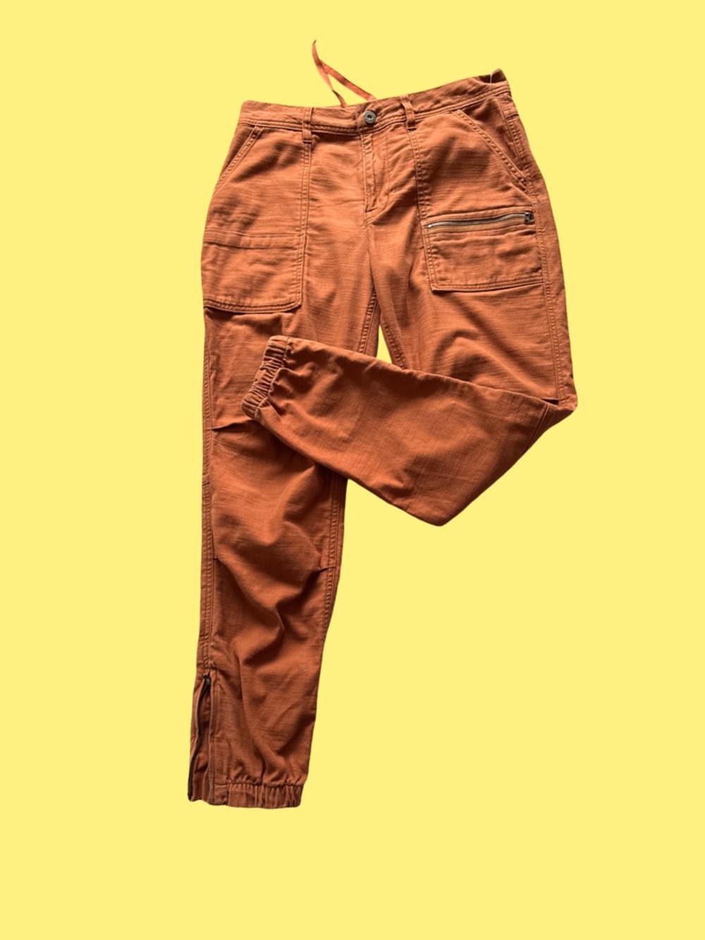REI Rust Orange Cargo Jogger Pants